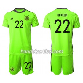 Deutschland TER Stegen 22 Torwart Kinder Trikotsatz II Euro 2020 Kurzarm (+ Kurze Hosen)